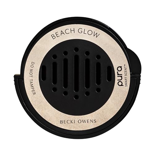 Pura and Becki Owens - Car Scent Refill for Pura Car Diffusers - Premium Fragrance for Smart Diffuser - Long Lasting, up to 30 Days of Scent - Beach Glow - Image 1