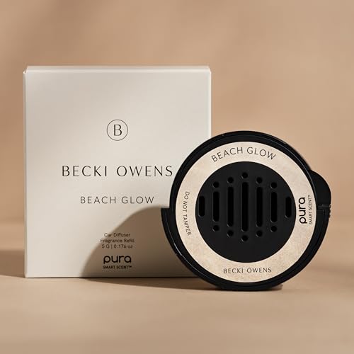Pura and Becki Owens - Car Scent Refill for Pura Car Diffusers - Premium Fragrance for Smart Diffuser - Long Lasting, up to 30 Days of Scent - Beach Glow - Image 2