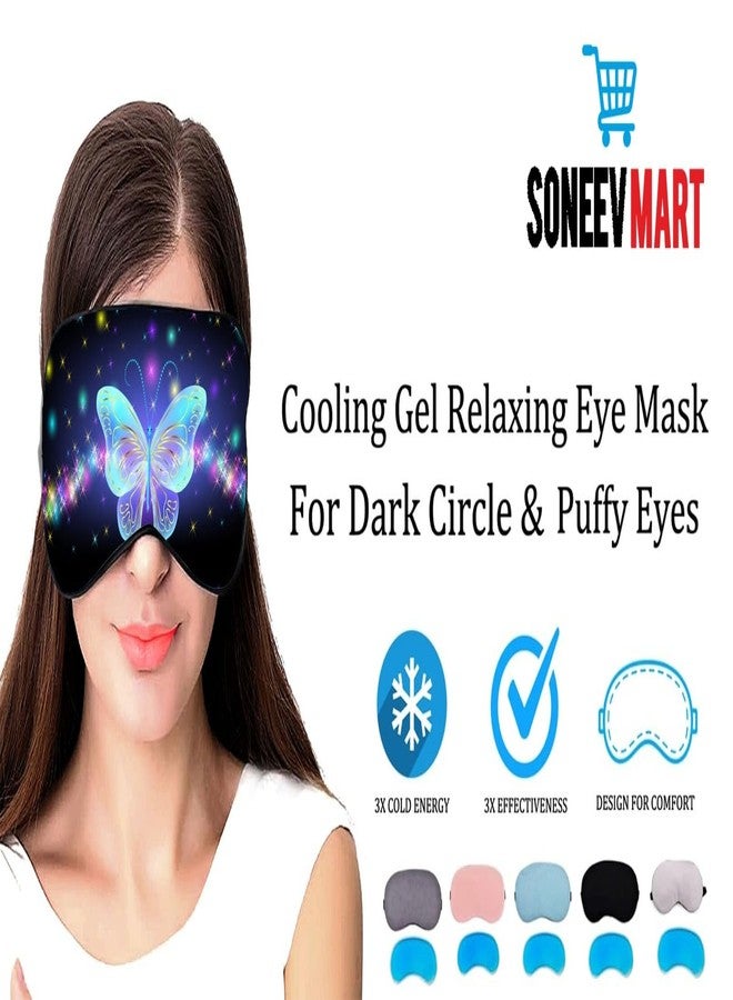 SONEEV MART قناع العين الجل الفاخر من سونيف مارت للاسترخاء المهدئ وتخفيف التوتر، قابل لإعادة الاستخدام، ومثالي للعلاج البارد، لعلاج انتفاخ العينين والهالات السوداء والصداع. - Image 4