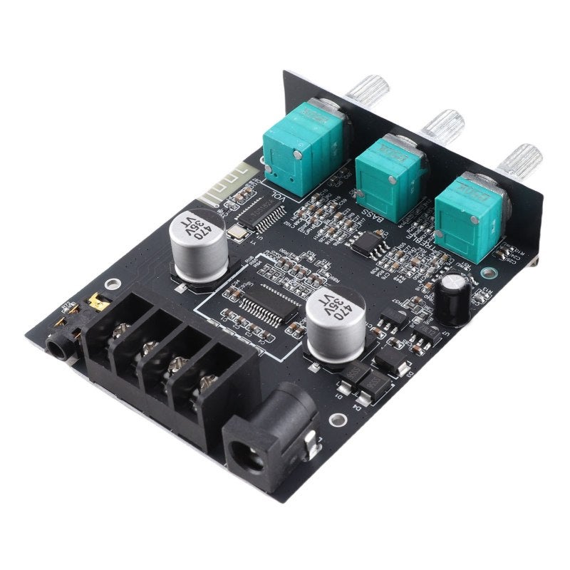 Power Amplifier Board 50W+50W Dual Channel Bluetooth 5.0 AUX Audio Input - Overheat Overvoltage Protection Stereo Amp Module for DIY Speakers - Image 2