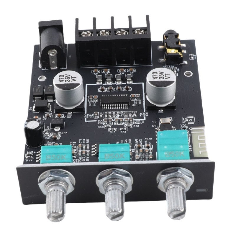 Power Amplifier Board 50W+50W Dual Channel Bluetooth 5.0 AUX Audio Input - Overheat Overvoltage Protection Stereo Amp Module for DIY Speakers - Image 3