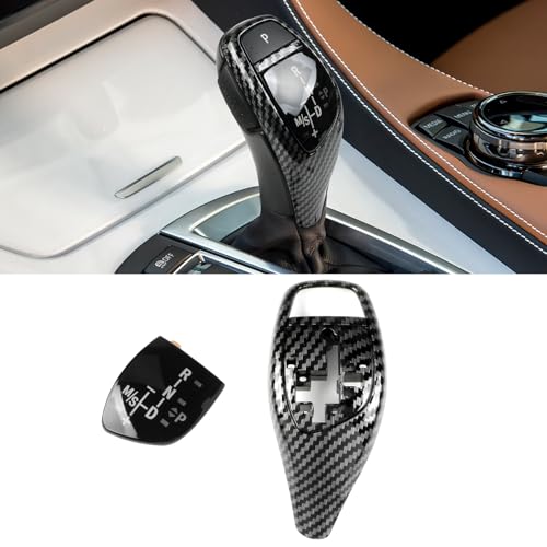 Jaronx Compatible with BMW Gear Shift Knob Cover Trim Replacement for 1F20 F212F223F30 F31 F344F32 F335F10 F116F06 F12 F13 Gear Shift Knob Panel Sticker for BMW 1 2 3 4 5 6 SeriesSport - Image 1