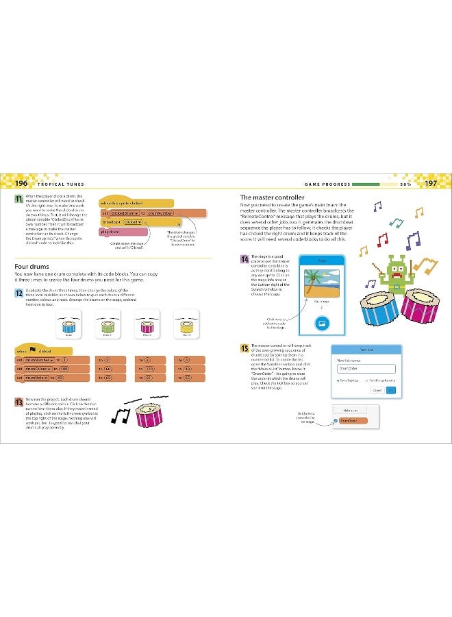 Computer Coding Games for Kids: A unique step-by-step visual guide, from binary code to building gam