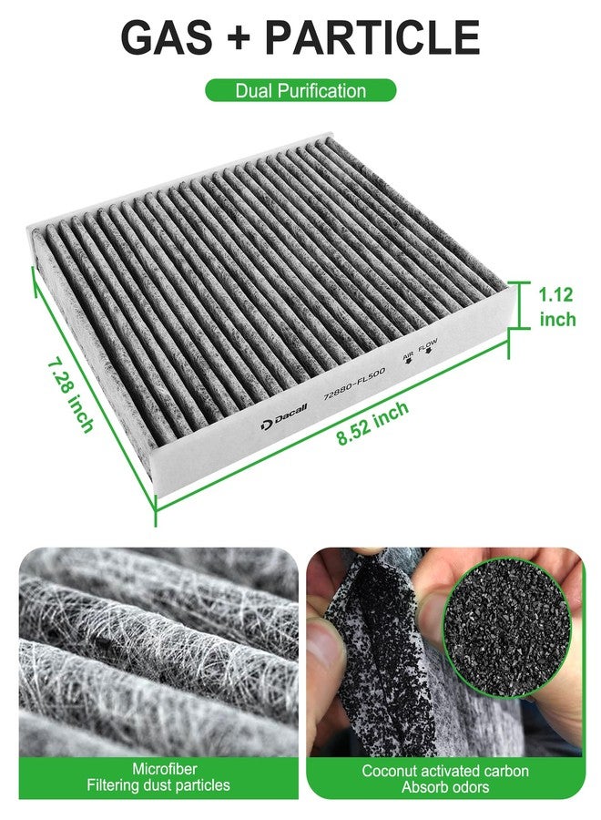 Dacall Engine & Cabin Air Filter Set for Subaru Ascent (2019-2023), for Impreza (2017-2023), for Crosstrek (2018-2023), for Outback (2020-2023); Replace 72880-FL500, 16546-AA16A - Image 3