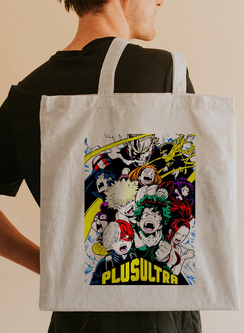 لوحة حقيبة يد بأحزمة كتف من البوليستر بتصميم أنمي اكاديمية بطلى - Image 2