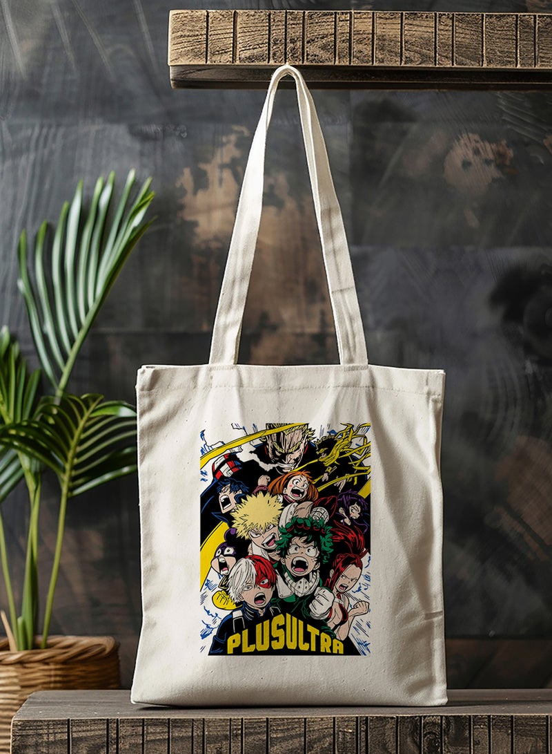 لوحة حقيبة يد بأحزمة كتف من البوليستر بتصميم أنمي اكاديمية بطلى - Image 3