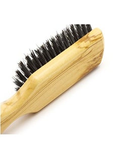 Fendrihan Genuine 100% Medium Stiffness Boar Bristle 5Row Hairbrush With Polished Olivewood Handle Made In Germany  - Image 3
