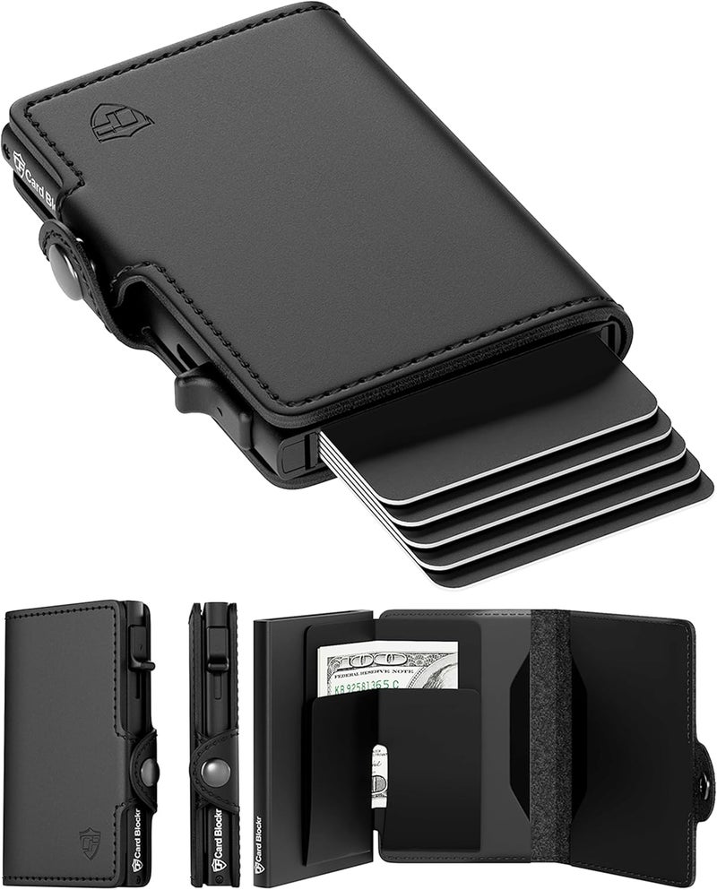Conceal Plus Mens Wallet Credit Card Holder, Smart Pop Up RFID Wallet, Slim Minimalist Leather Front Pocket Card Case, Compact Travel Wallet RFID Blocking, Holds 4-6 Standard Cards Plus Cash & ID - Image 1