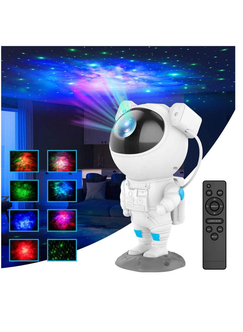 Rabos Star Projector Galaxy Night Light - Astronaut Starry Nebula Ceiling LED Projection Lamp with Timer, Remote Control, Adjustable Head Angle  - Image 5