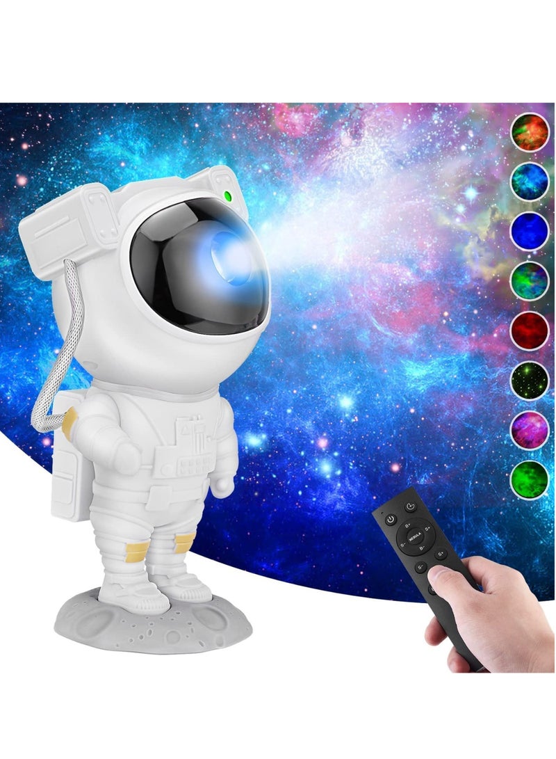 Rabos Star Projector Galaxy Night Light - Astronaut Starry Nebula Ceiling LED Projection Lamp with Timer, Remote Control, Adjustable Head Angle  - Image 3