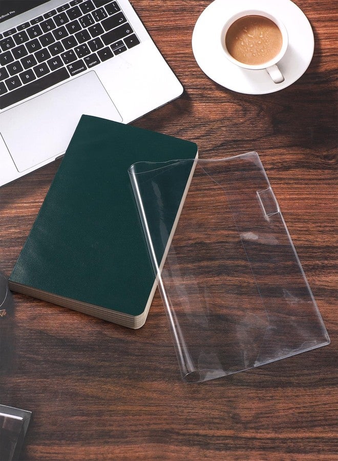 Sinbana A5 Clear Book Cover for Ho-Bonichi-Techo Midori Stalogy, 5.9x8.6in/15x22cm Jelly PVC Protective Sleeve for Notebooks Planners Journals Diaries Waterproof & Scratch-Resistant - Image 1