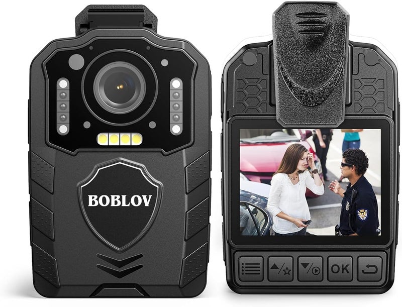 BOBLOV KJ25 1080P Body Cam, 3000mAh with 10-13Hrs Recording, Affordable Body Camera with Night Vision, for Hiking, Delivery, Law Enforcement, and Pet Walking(Card not Included) - Image 1