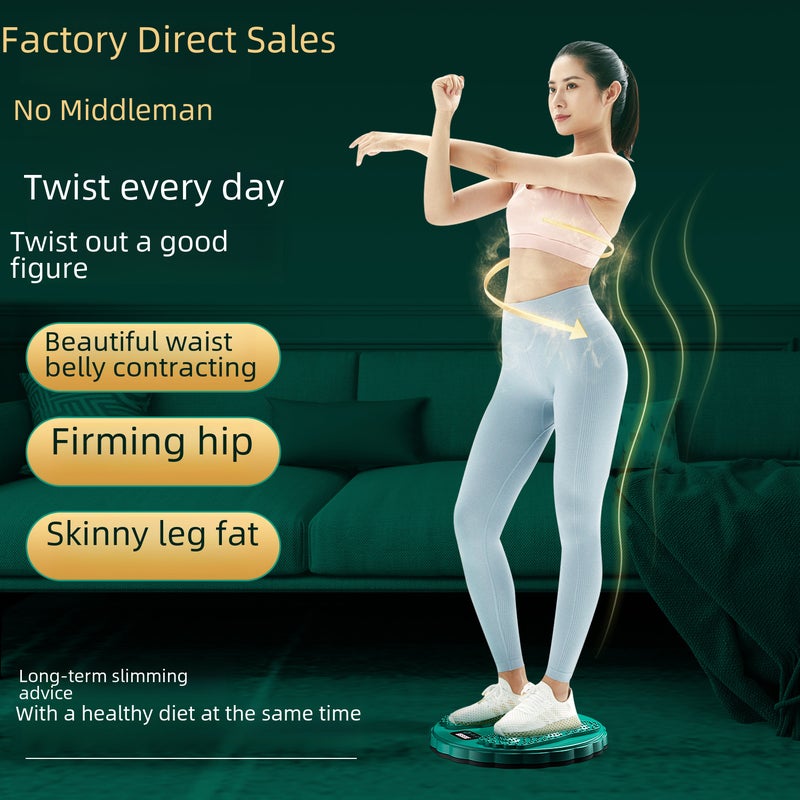Factory Direct Supply Waist Twisting Disc Fitness Intelligent Counting Waist Twisting Machine Massage Exercise Waist Beauty Machine Fat Removal Body Shaping Twisting Fun(Normal-Green Twist Disc) - Image 3