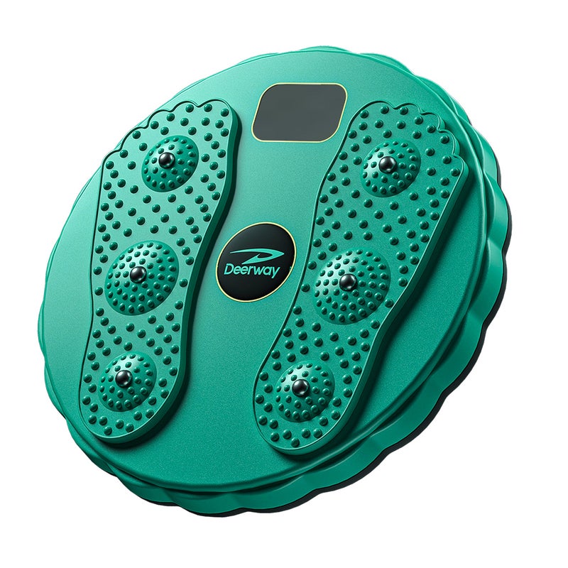 Factory Direct Supply Waist Twisting Disc Fitness Intelligent Counting Waist Twisting Machine Massage Exercise Waist Beauty Machine Fat Removal Body Shaping Twisting Fun(Normal-Green Twist Disc) - Image 1