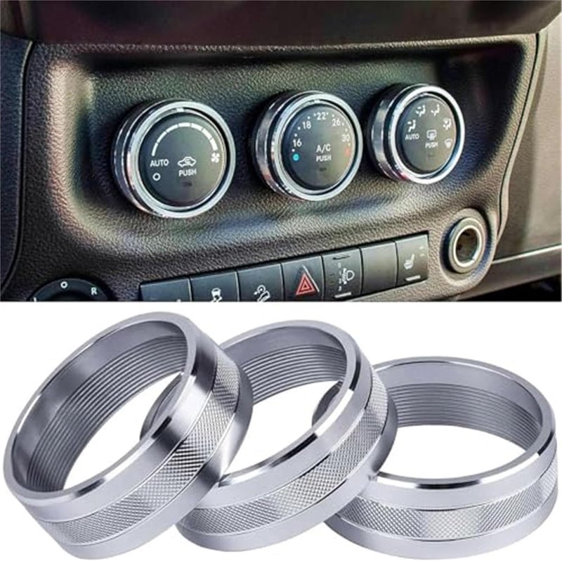 Wivplex Car Air Conditioning Knob Trim Set - Image 2