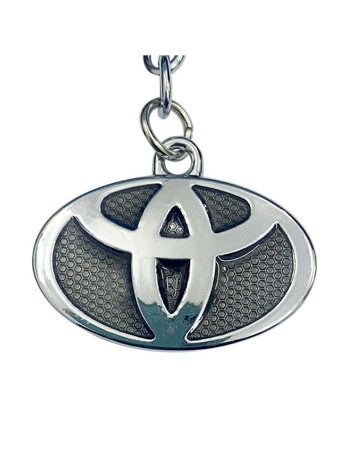 تويوتا سلسلة مفاتيح معدنية تويوتا ، سلسلة مفاتيح بشعار تويوتا ، حلقة مفاتيح للسيارات - Image 3