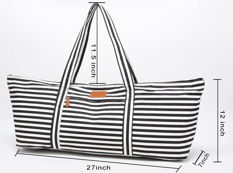 Elenture Large Yoga Mat Bag For Women Men  Travel Gym Bag For Pilates Office Beach Workout  Yoga Mat Tote Carrier With Mat Strap For 1/4"" 1/2"" Thick Exercise Yoga Mat - Image 4