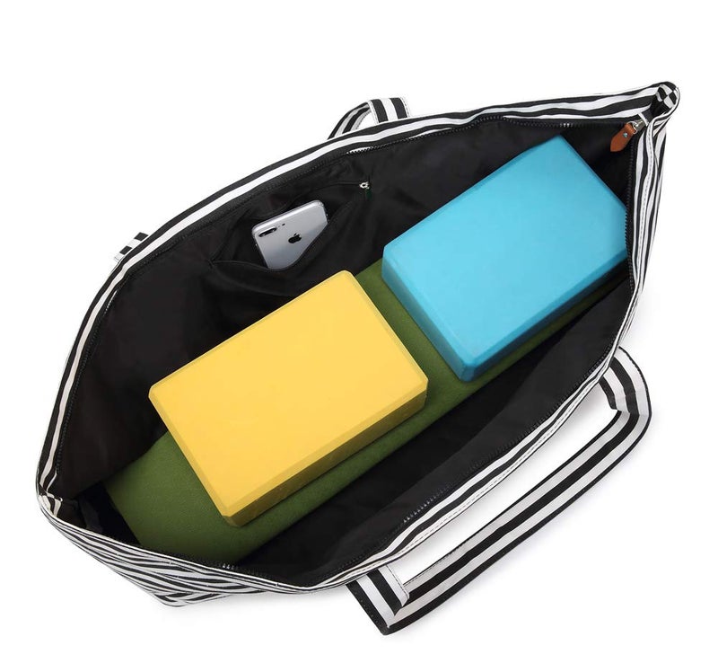 Elenture Large Yoga Mat Bag For Women Men  Travel Gym Bag For Pilates Office Beach Workout  Yoga Mat Tote Carrier With Mat Strap For 1/4"" 1/2"" Thick Exercise Yoga Mat - Image 3