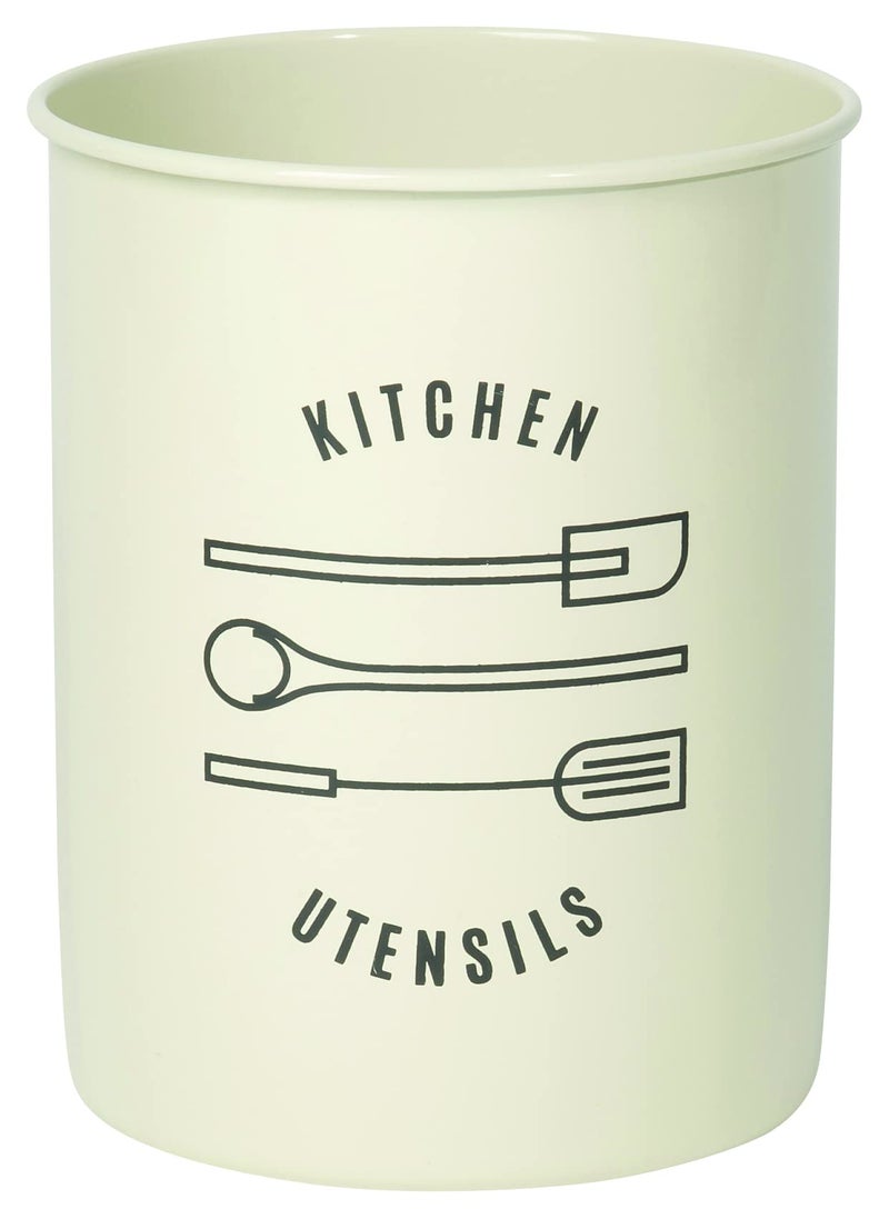 Now Designs Now Designs Powder-Coated Steel Utensil Crock  Ivory - Image 1