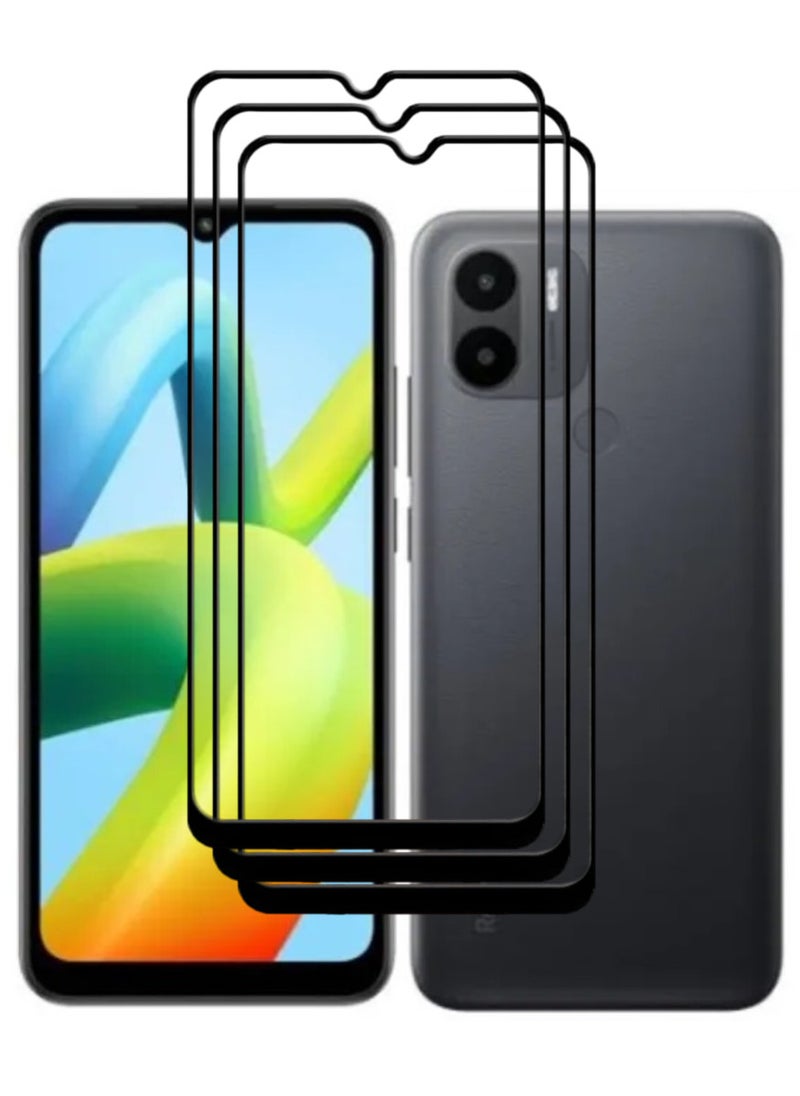 ACLIX 3 Pieces Antistatic ESD Dustproof Premium Quality High Definition Tempered Glass Screen Protector Designed For Xiaomi Redmi A1+ - Image 1