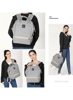 MOMIGO MOMIGO Breast Pump Backpack - Cooler and Moistureproof Bag Double Layer for Mother Outdoor Working Backpack with USB Charging Port, Large (Grey)  - Image 2