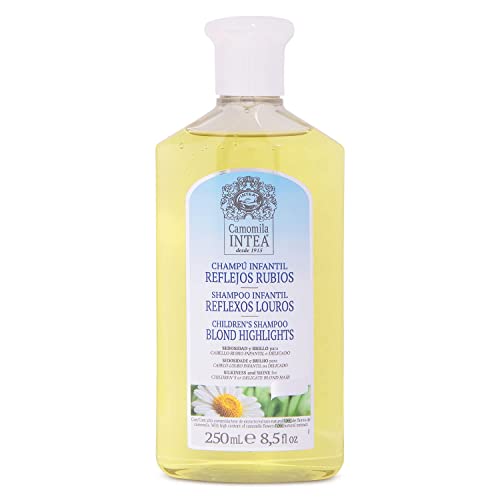 Intea Camomila Kids Shampoo for Blonde Highlights – 8.5Oz Chamomile Hair Lightener for Kids – Natural Extract Toddler Shampoo with No Silicones or Parabens - Image 1