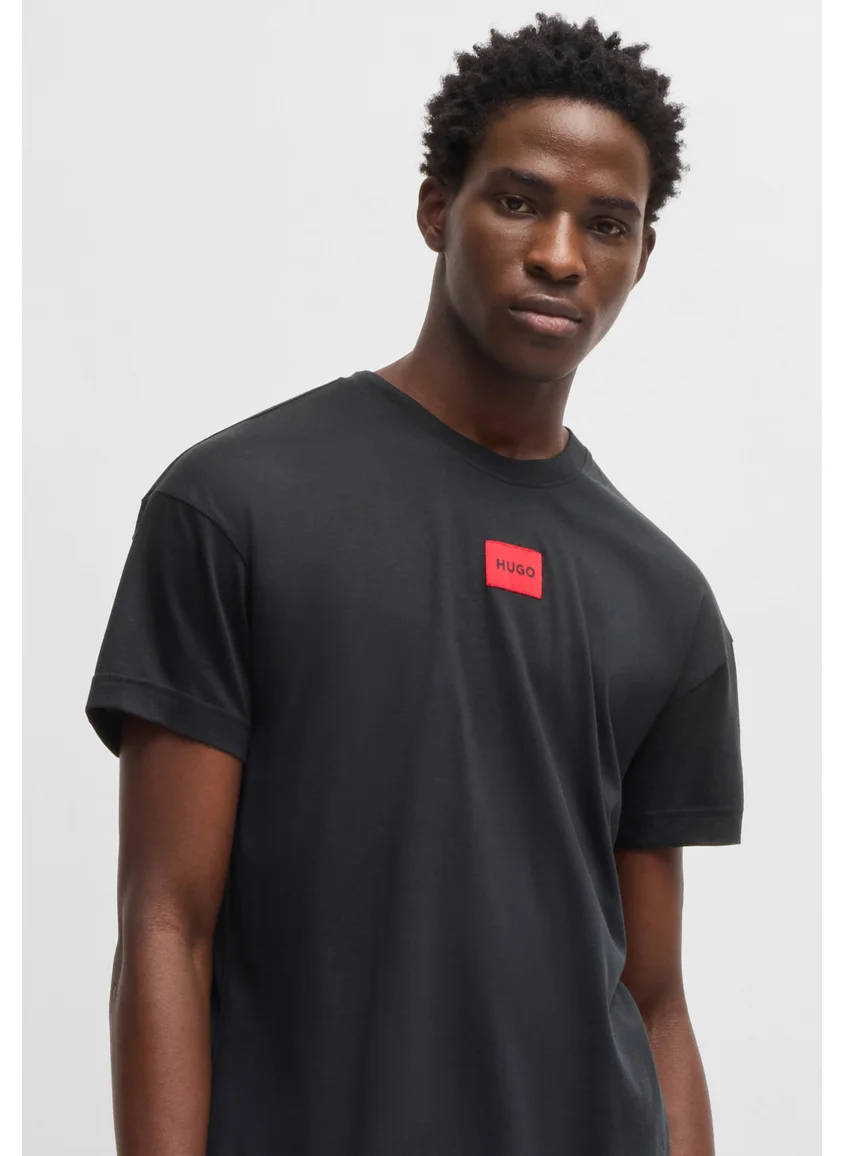 HUGO Cotton-modal blend pyjamas with red logo labels