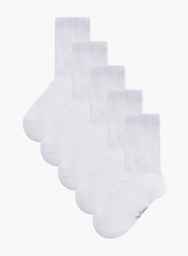 Men's Crew Length Socks - Set of 5