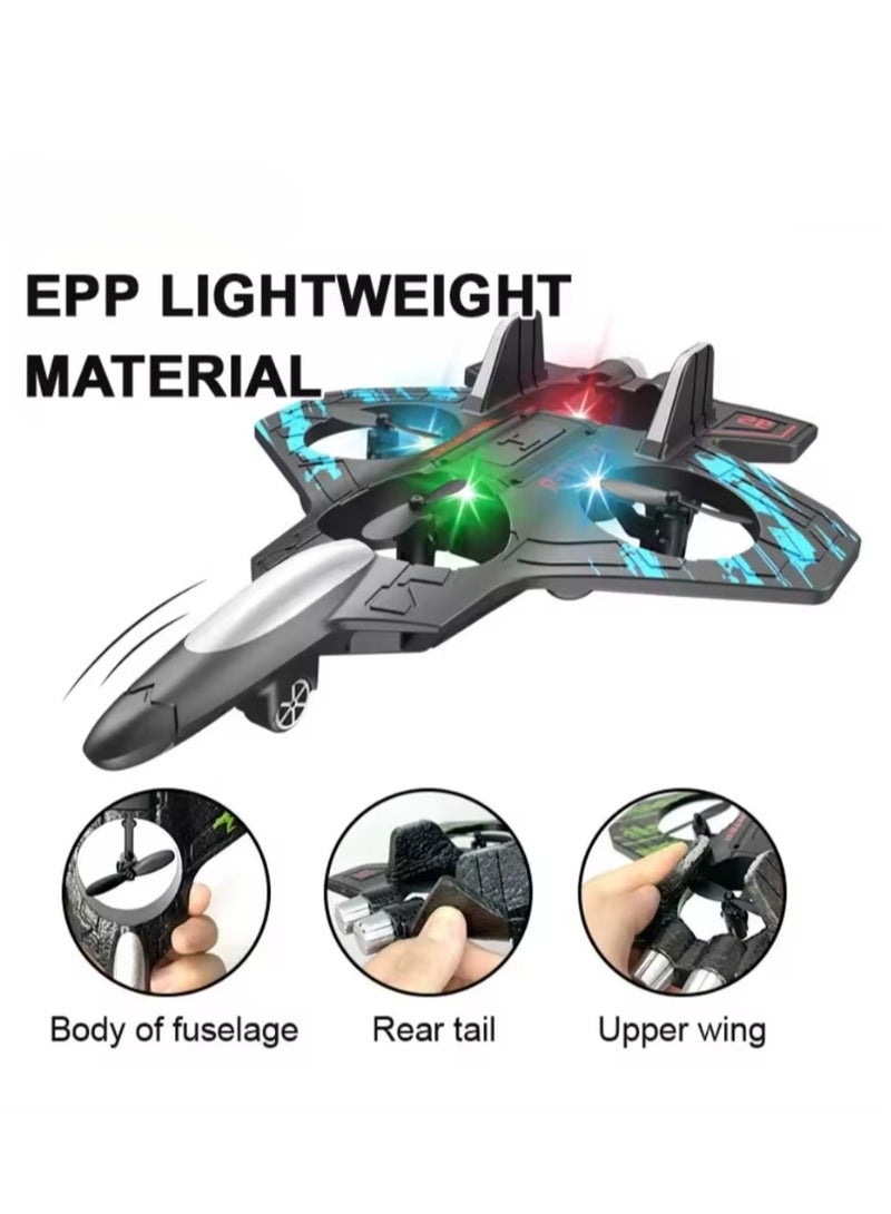Foam Remote Control Foam Fighter Gravity Sensing Rechargeable Glider Flying Helicopter Toy Durable with Light  - Image 5