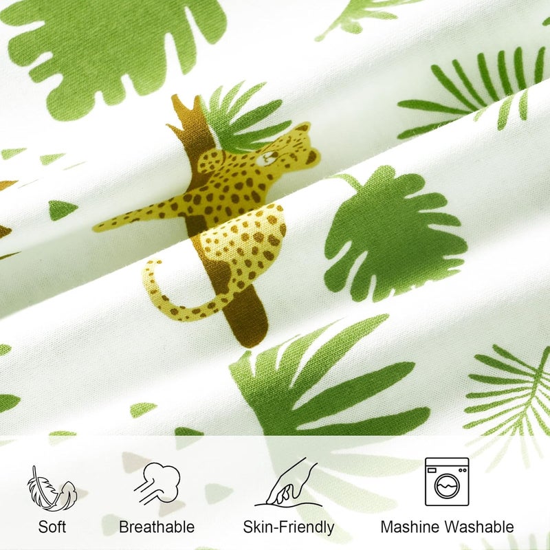 PHF حقيبة نوم للأطفال من ديفيد 3 عبوات 100% قطن، أكياس نوم ناعمة للغاية للأطفال مع سحاب ثنائي الاتجاه، أكياس نوم مريحة للأطفال الرضع من الأولاد والبنات، حجم صغير، ورقة - Image 4