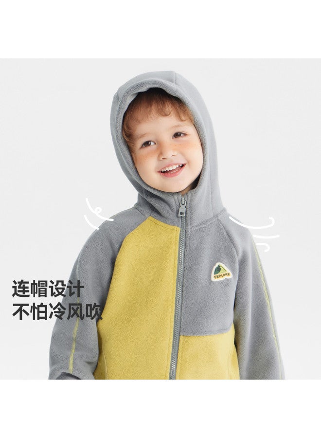 G Granule Fleece] Baby Fleece Set Boys Thickened Winter Style 2025 New Thermal Underwear - Image 3