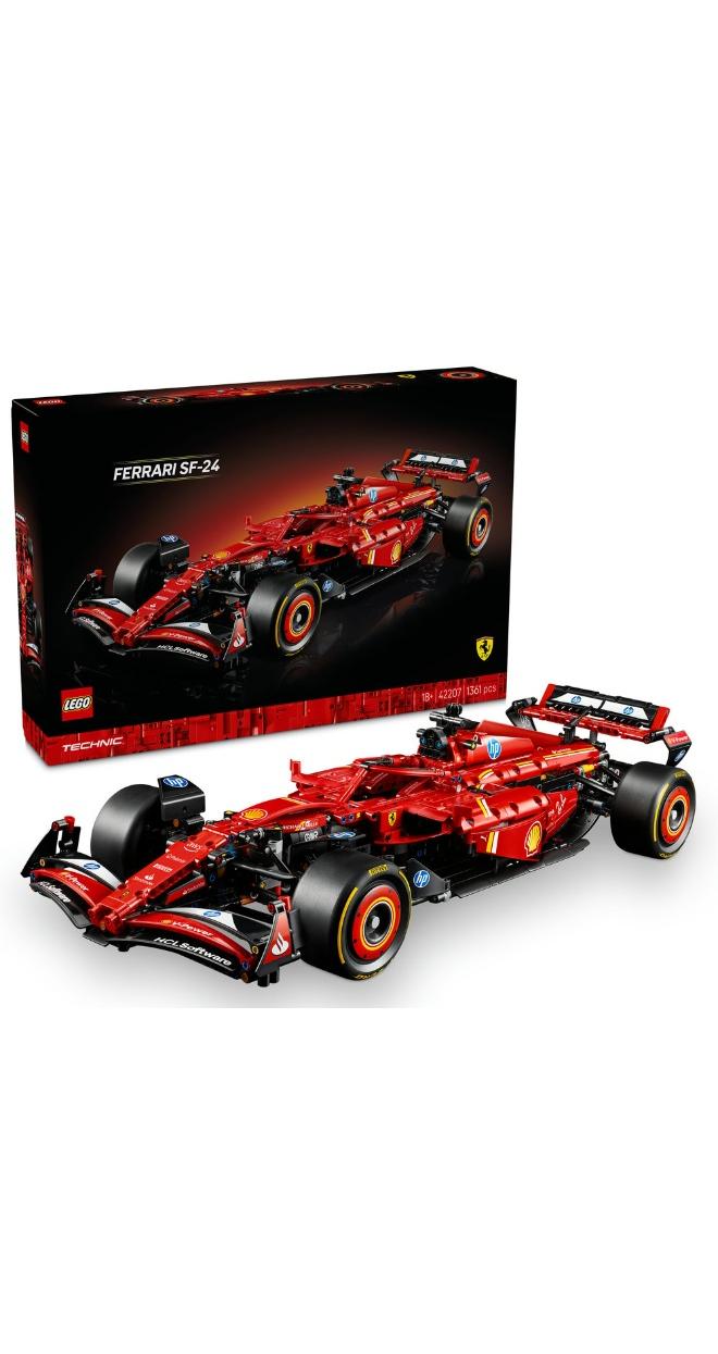 LEGO Technic Ferrari SF-24 F1 Car Model Kit for Adults 42207 (Age 18+, 1361 Pieces) - Image 1
