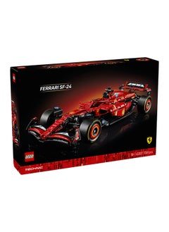 LEGO Technic Ferrari SF-24 F1 Car Model - Collectible Formula 1 Set with 1:8 Scale V6 Engine, Gear Box, Steering & DRS - Gift Idea for Adult & Teenage Racing Fans 42207 (1361 pieces)  - Image 2
