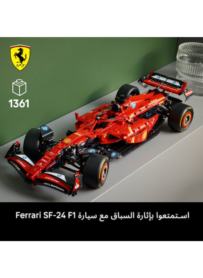 ليغو مجموعة نموذج سيارة Ferrari SF-24 F1 من ليغو® Technic للبالغين، ابنوا مجموعة سيارة سباق خاصة بكم42207 - Image 2