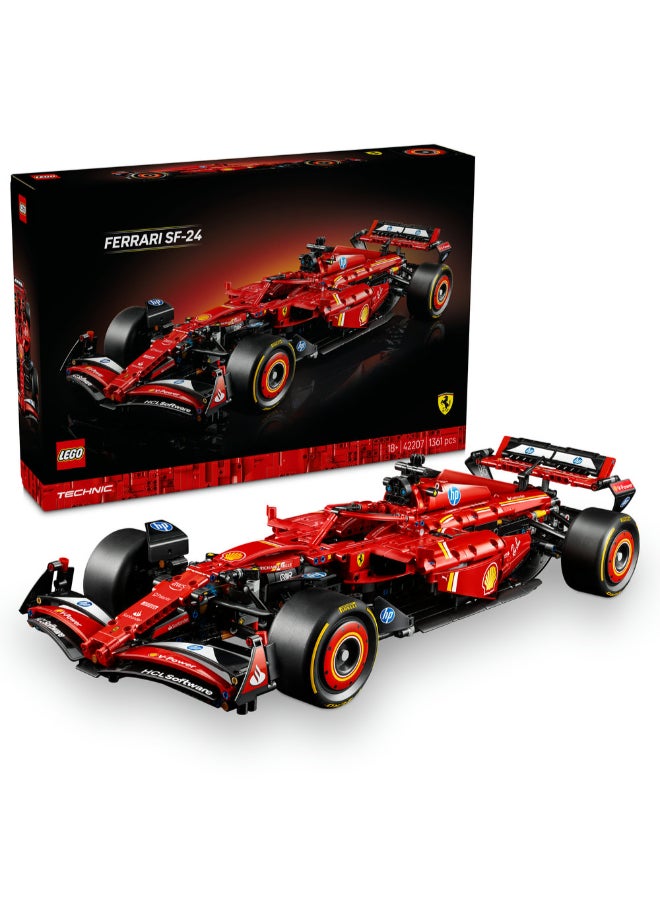 ليغو مجموعة نموذج سيارة Ferrari SF-24 F1 من ليغو® Technic للبالغين، ابنوا مجموعة سيارة سباق خاصة بكم42207 - Image 1