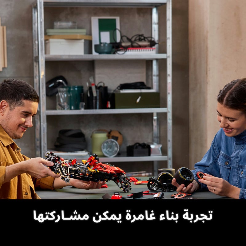 ليغو مجموعة نموذج سيارة Ferrari SF-24 F1 من ليغو® Technic للبالغين، ابنوا مجموعة سيارة سباق خاصة بكم42207 - Image 3