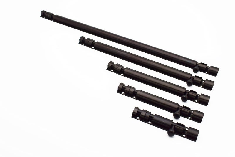 RAB Tower Bolt Stainless Steel Rod, Body Material Aluminum, Slide Bolt/Lock for Door (Code:-SWT, TB ALU, Finish- Black Matt, Size- 4") - Image 4