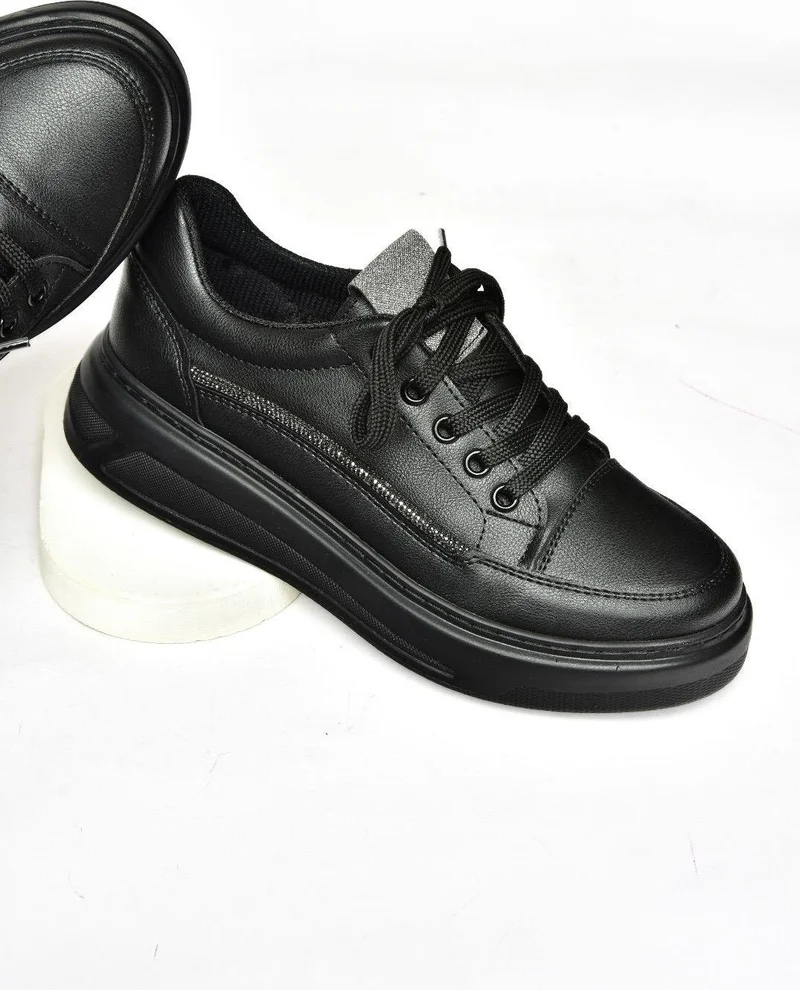 Fox Shoes S602003409 Black Sports Shoes Sneakers