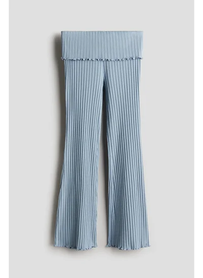 اتش اند ام Flared jersey trousers