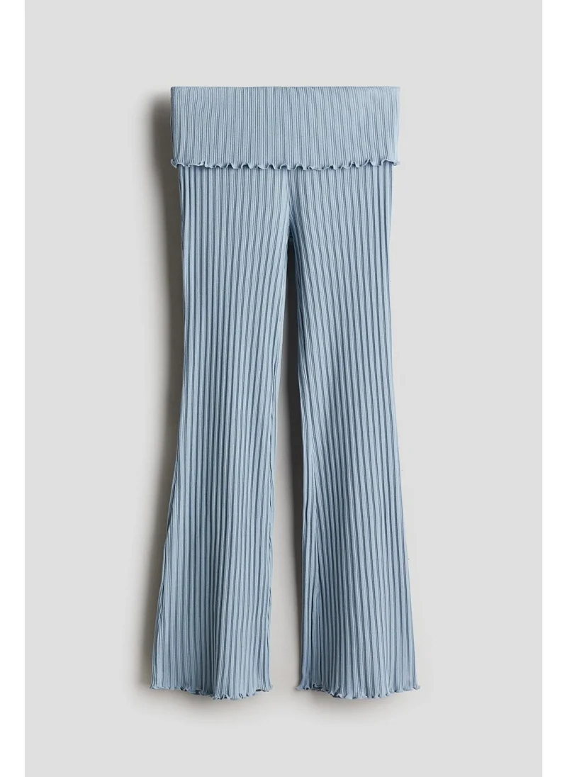 اتش اند ام Flared jersey trousers