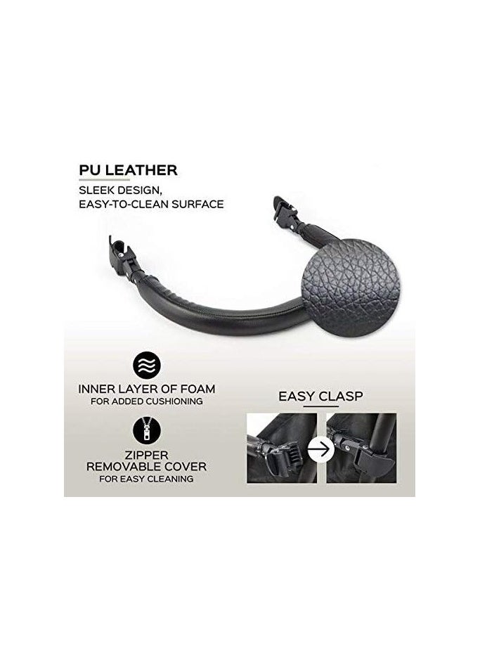 Stroller Bar for Babyzen YoYo and Yoyo+ - Armrest, Handle, Bumper and Crossbar - PU Leather - by Neutral  - Image 3
