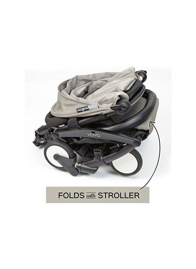 Stroller Bar for Babyzen YoYo and Yoyo+ - Armrest, Handle, Bumper and Crossbar - PU Leather - by Neutral  - Image 4