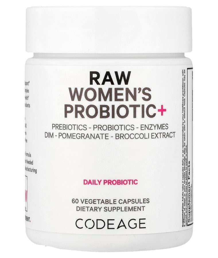 RAW Women's Probiotic+ 60 Vegetable Capsules