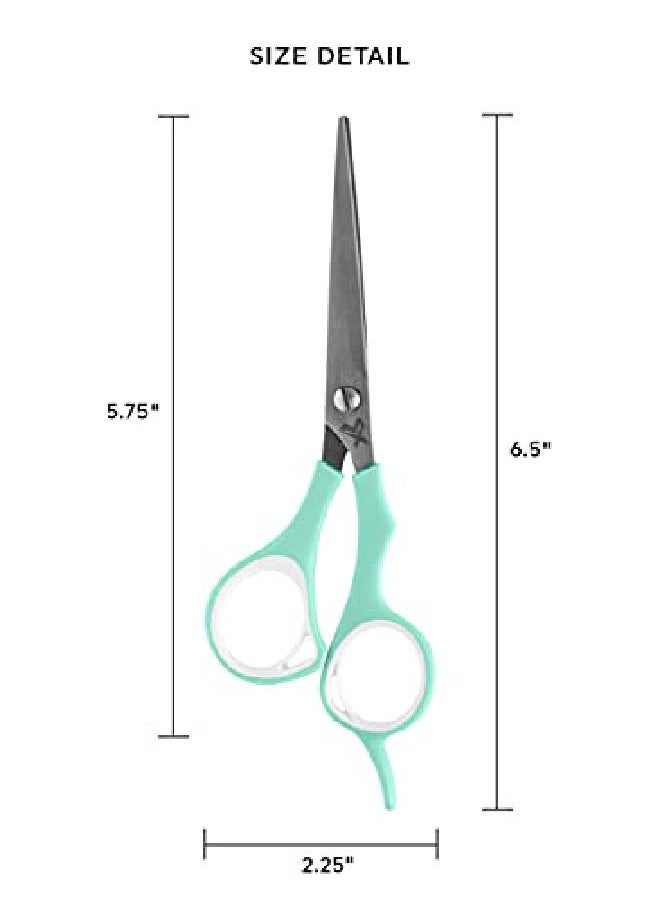 Cricket Style Xpress It'S Mint To Be 5.75" Shears Hair Cutting Scissors With Sharp Durable Micro Serrated Beveled Blades For Dry And Wet Hair Cuts  - Image 4