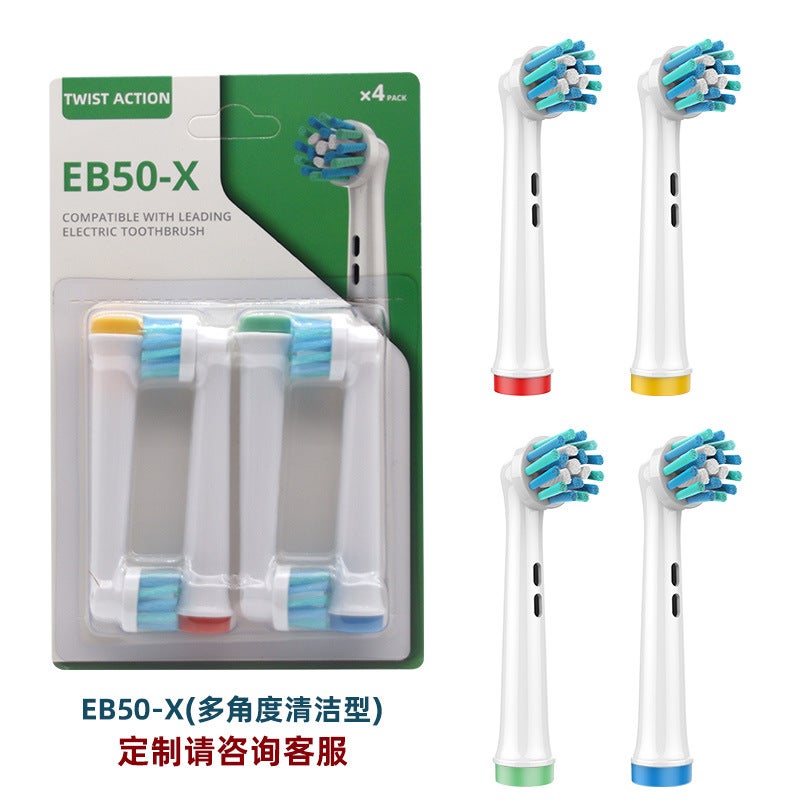 Eb20-X Adapts To Oral Oral B Electric Toothbrush Head D12 D16 Suitable For Olb Replacement Head 4 Pack - Image 1