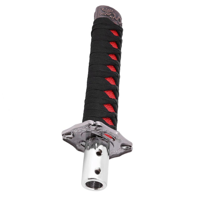 Universal Japanese Katana Car Gear Shift Lever Knob Shifter With Ergonomic Handle For Smooth Driving Red - Image 5