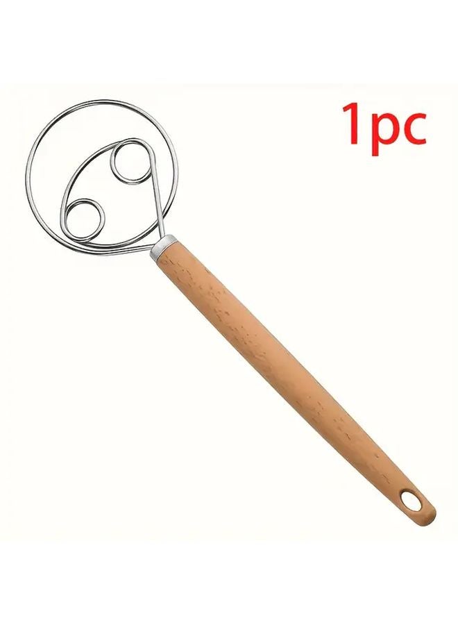 خلاط عجين من الفولاذ المقاوم للصدأ - صانع معكرونة يدوي غير لاصق للخبز والطهي - Image 1