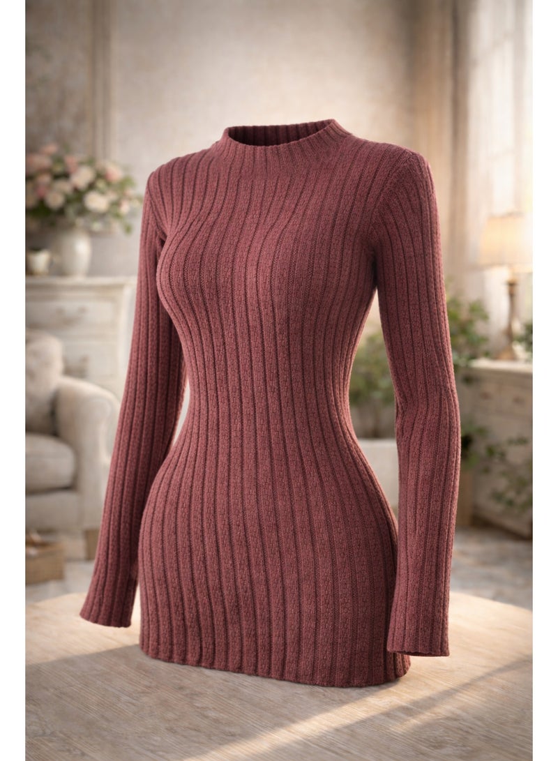 بودي حريمي مضلع كم طويل – تصميم أنيق وخامة مرنة تناسب جميع الإطلالات - وان سايز