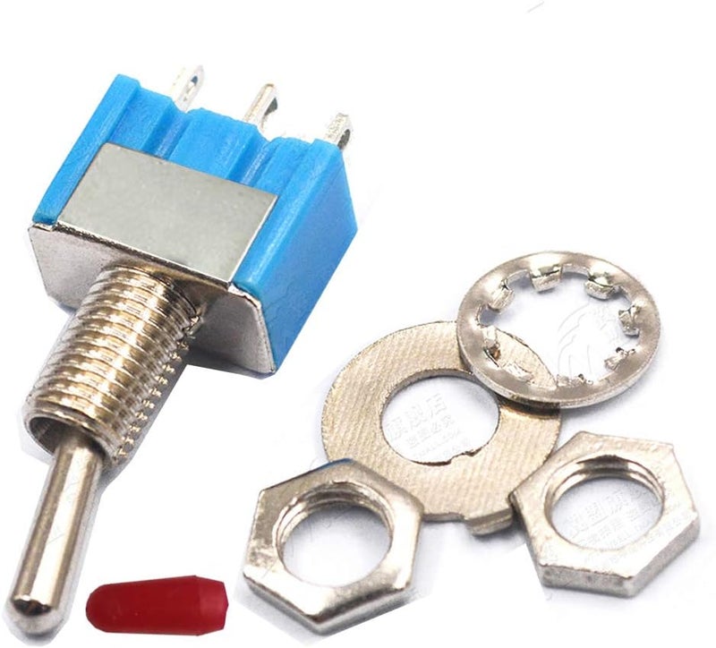 donjon VONVOFF Toggle Switch,ON/Off SPST with Pre-soldered Wires,3v/5v/12v/24v/72v/110v/220v/240v/ Mini Toggle Switches for car,Truck, Light,Test Machine,Industrial Equipment.3 Pins 2 Positions (10pcs+Wire) - Image 3