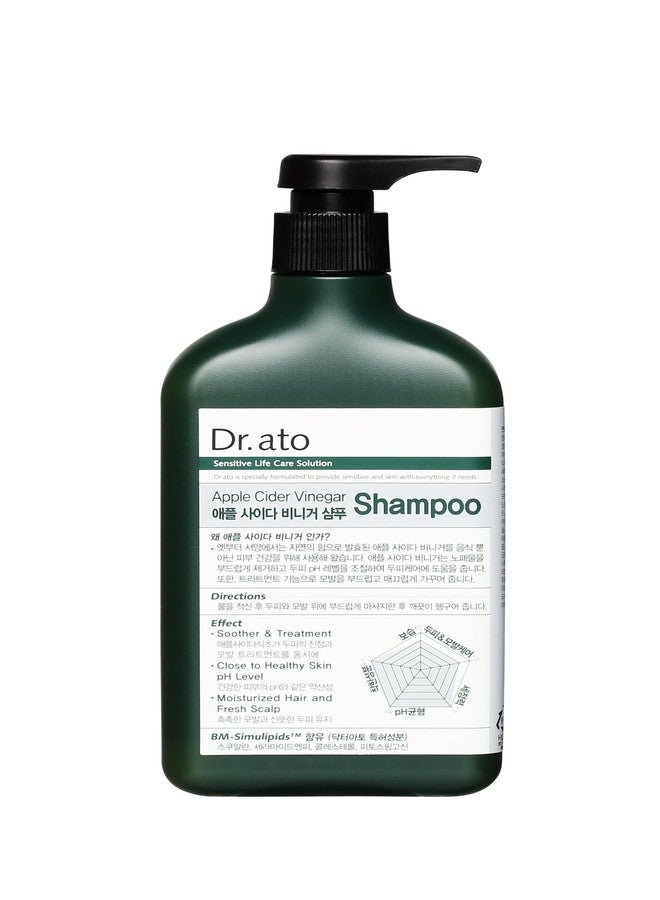 Dr.ato Apple Cider Vinegar Shampoo - pH5.5 Hypoallergenic Hair Shampoo with AHA in Apple - Skin and Eye Irritation Tested - All Safe Ingredients, Allegen-Free, Paraben Free, 10.5 fl.oz - Image 3